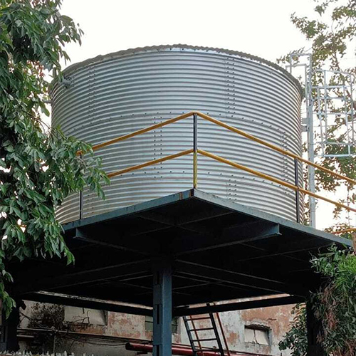 On Structure Zincalume Storage Tank